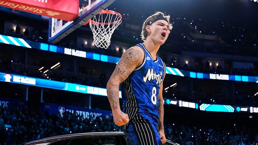 Mac McClung celebrates