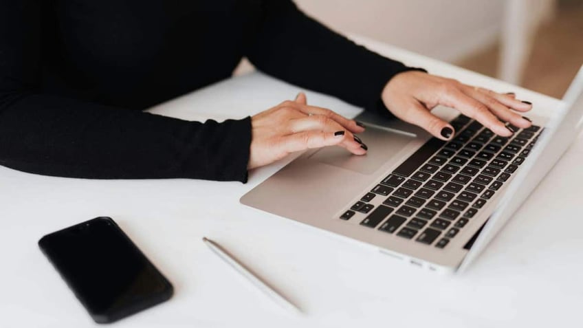 woman on laptop