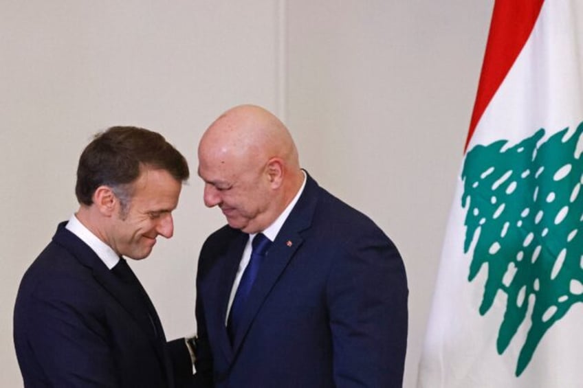 France's President Emmanuel Macron was in Beirut to support his new-elected Lebanese count