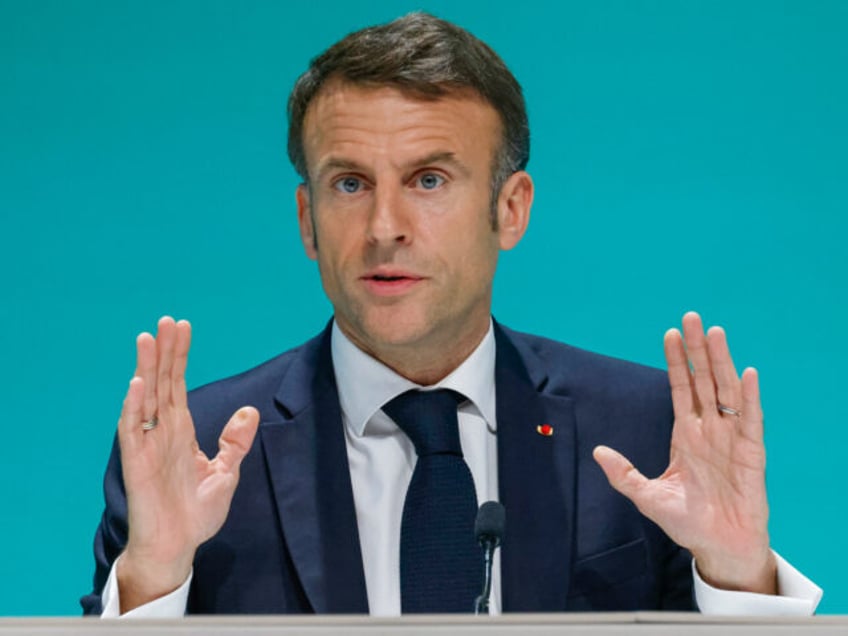 macron claims eliminating hamas would take israel ten years calls for ceasefire and two state talks