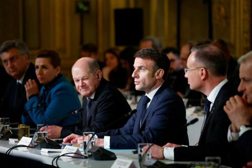 macron gathering european coalition to send military trainers to ukraine