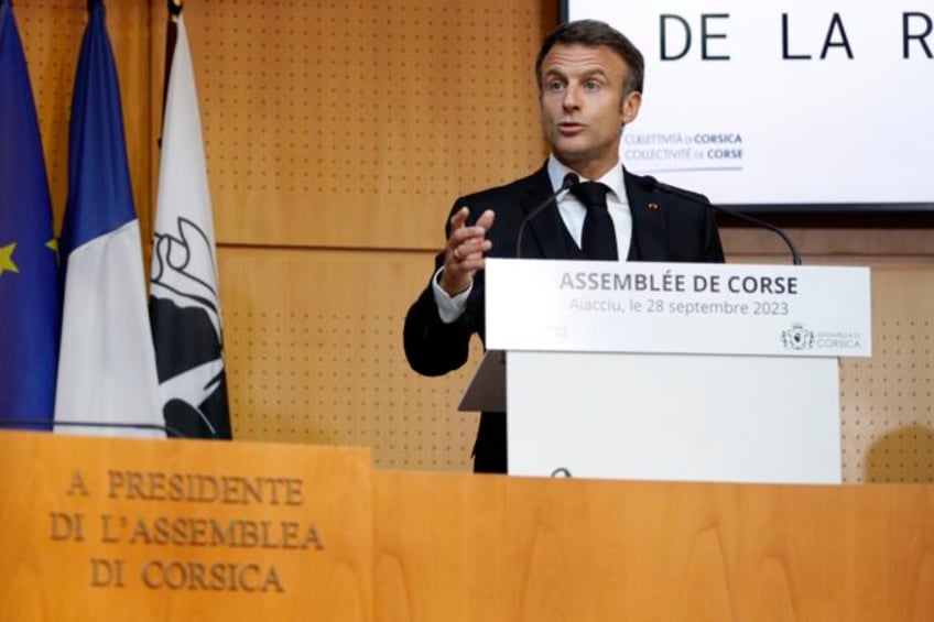 macron proposes limited autonomy for frances mediterranean island of corsica