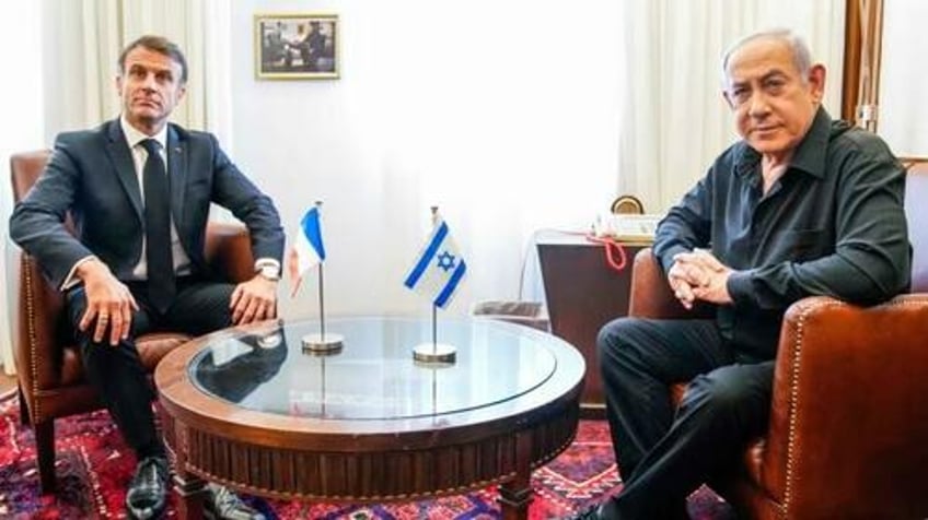 macron wants anti isis coalition to fight hamas but presses bibi for clarity about endgame 