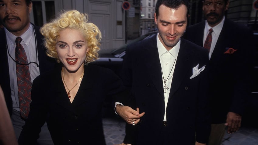 Madonna and her brother Christopher Ciccone in the early 90s