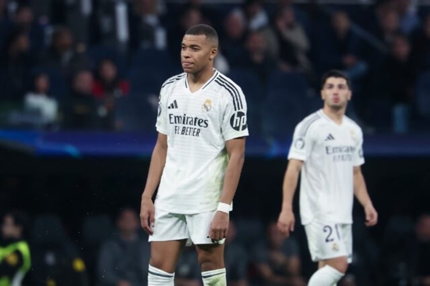 Real Madrid's French forward Kylian Mbappe has netted just once in his last six games for