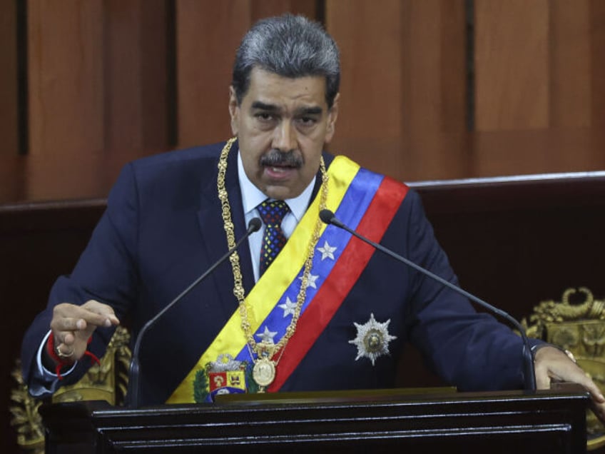 CARACAS, VENEZUELA - JANUARY 2025: The President of Venezuela Nicolás Maduro speaks durin