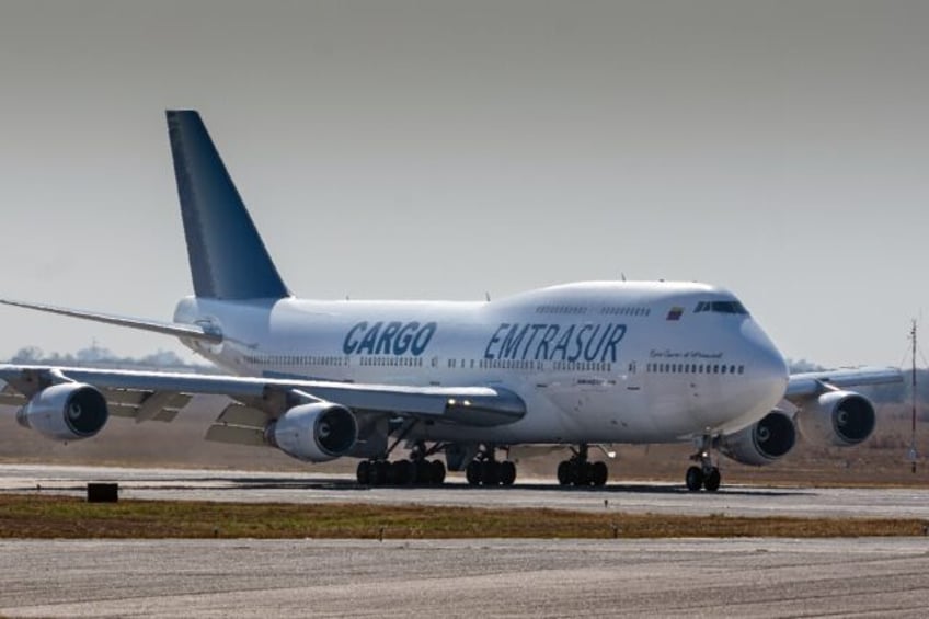 The Boeing 747-300 previously belonging to Venezuela's Emtrasur cargo airline at the inter