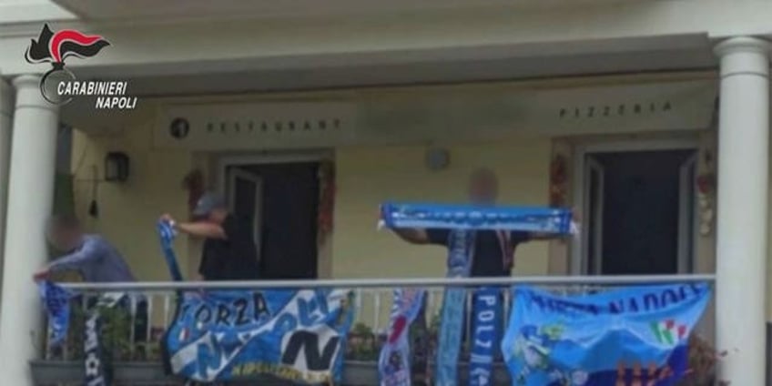 mafia boss in hiding busted after hes spotted celebrating soccer team win