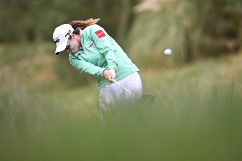 Ireland's Leona Maguire overcame blustery conditions to reach the quarter-finals of the LP