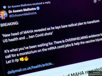 MAHA Chief Medical Advisor Demands mRNA COVID Jab Moratorium