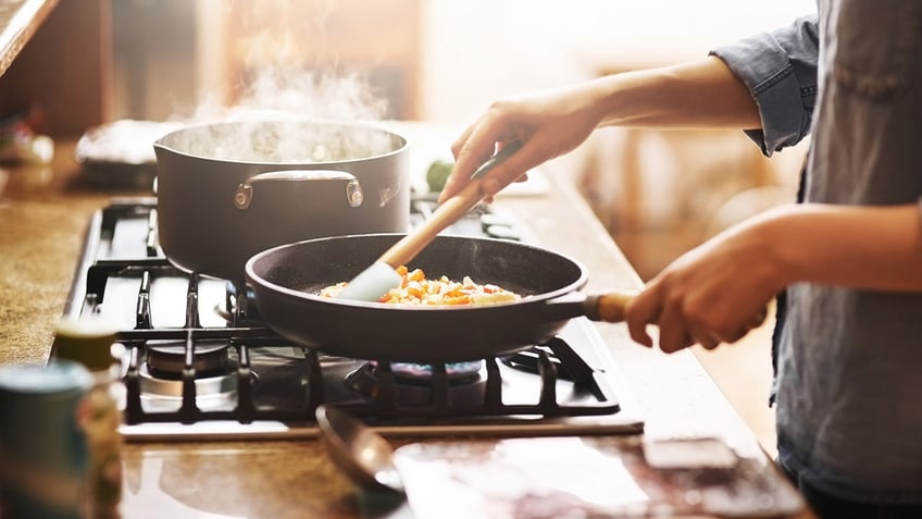 Cooking on a stove