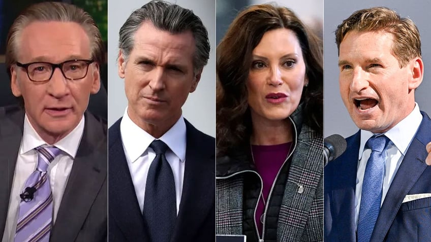 maher hits newsom whitmer for running shadow 2024 campaigns credits dean phillips for challenging biden