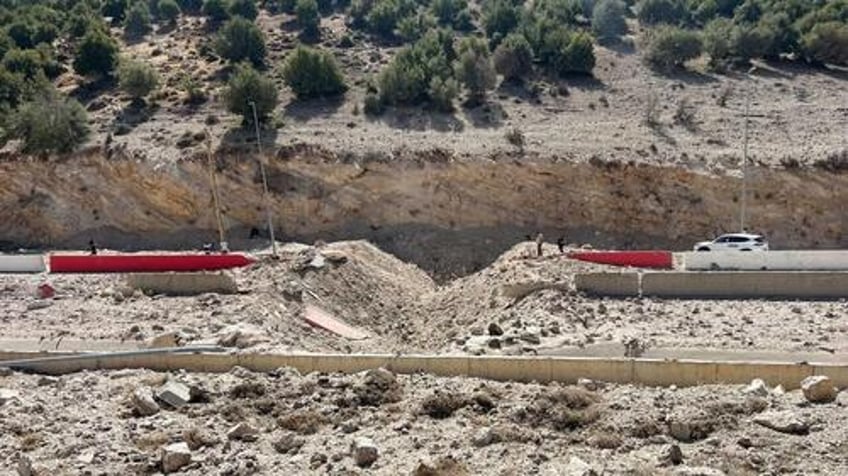 main lebanon syria border crossing destroyed in israeli attack