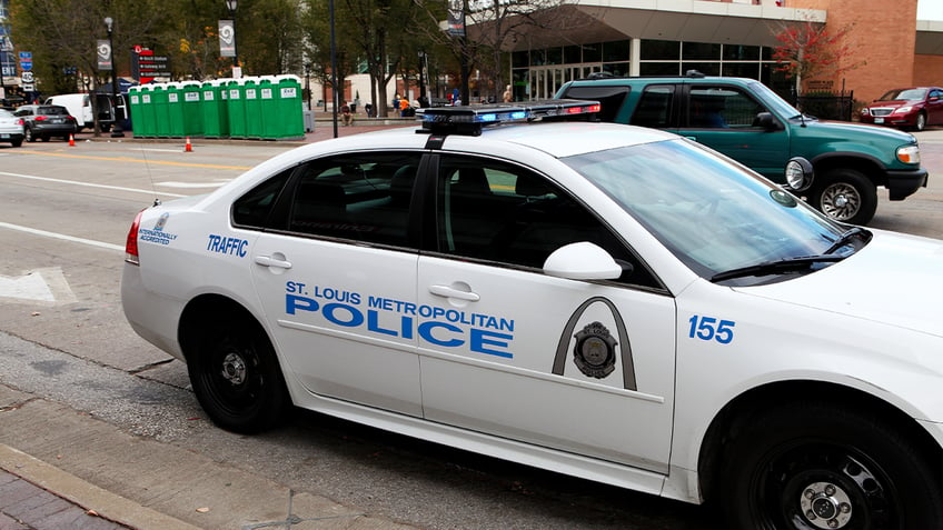 St. Louis cop car on street