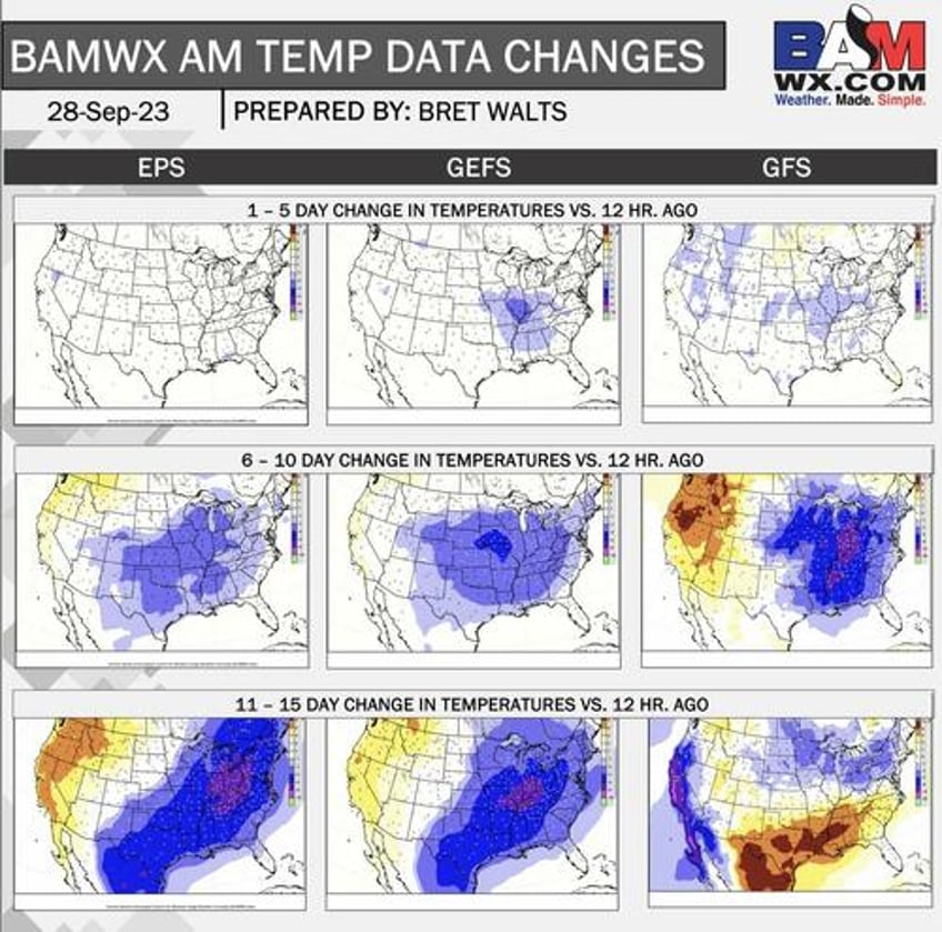 major cold trend set to unleash frost freeze threat across eastern us