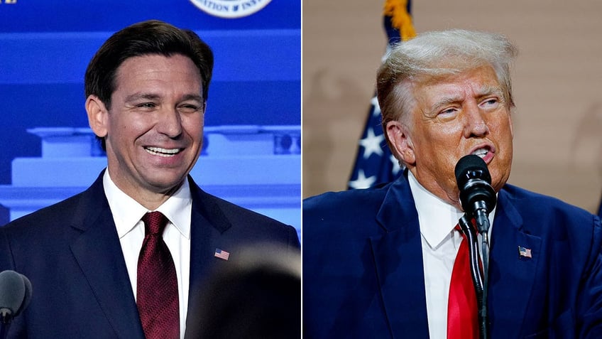 DeSantis and Trump split