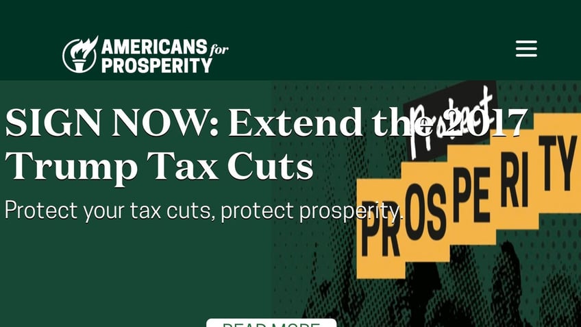 Americans for Prosperity, an influential conservative advocacy group, is launching a massive campaign to urge Congress to extend the Trump tax cuts.