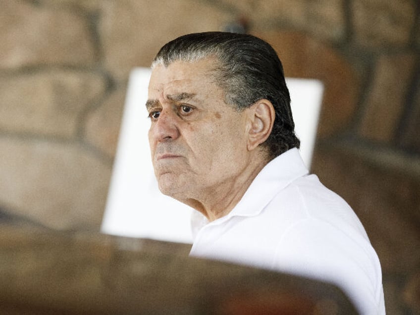 Haim Saban, chairman and chief executive officer of Saban Capital Group, arrives ahead of