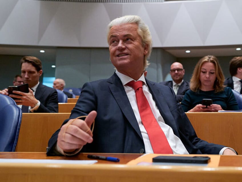 THE HAGUE, NETHERLANDS - JUNE 4: PVV faction leader Geert Wilders attends a debate at the