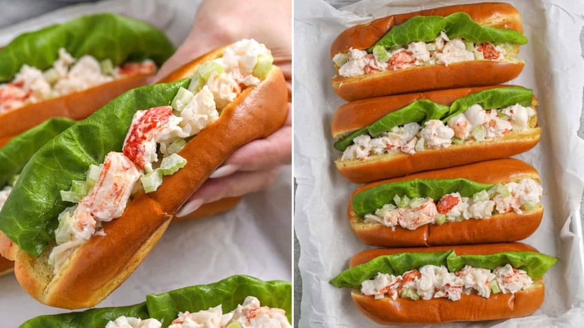 Holly Nilsson lobster roll recipe split