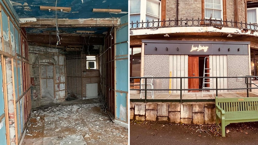 Before and after renovation