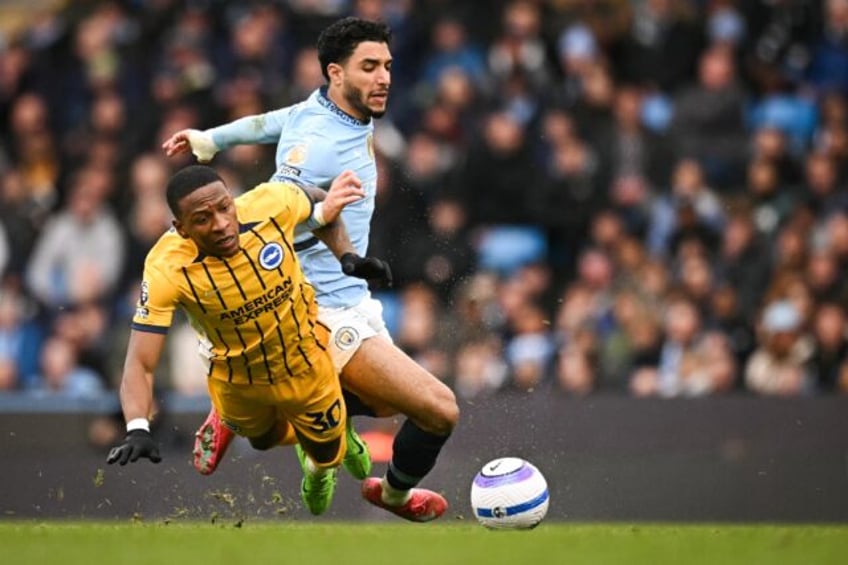 Manchester City were held to a 2-2 draw by Brighton