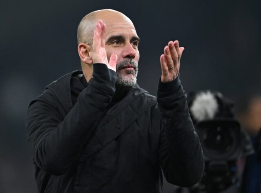 Pep Guardiola's Manchester City are chasing a fourth straight Premier League title