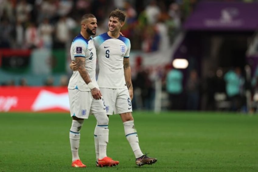 Kyle Walker (left) and John Stones (right) have both been ruled out of Manchester City's P