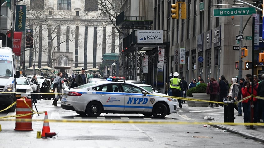 Scene of crime in New York City's Times Square