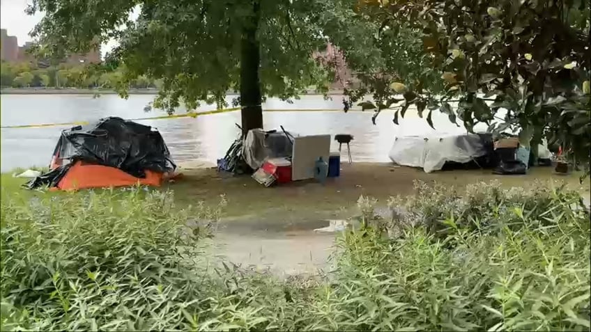 Tents on Randall's Island