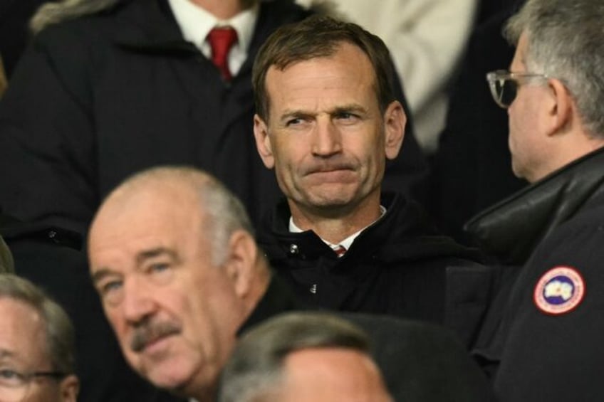 Dan Ashworth (centre) has left as Manchester United's sporting director after just five mo