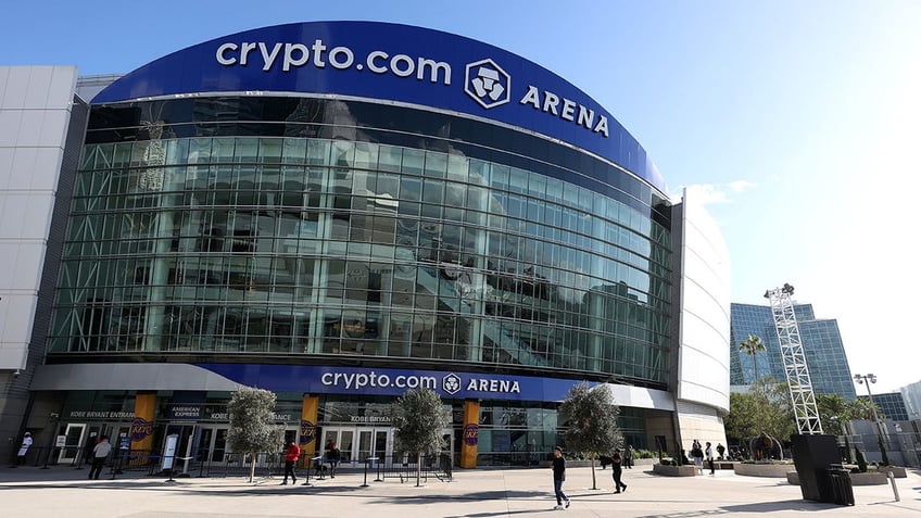 An exterior view of Crypto.com Arena