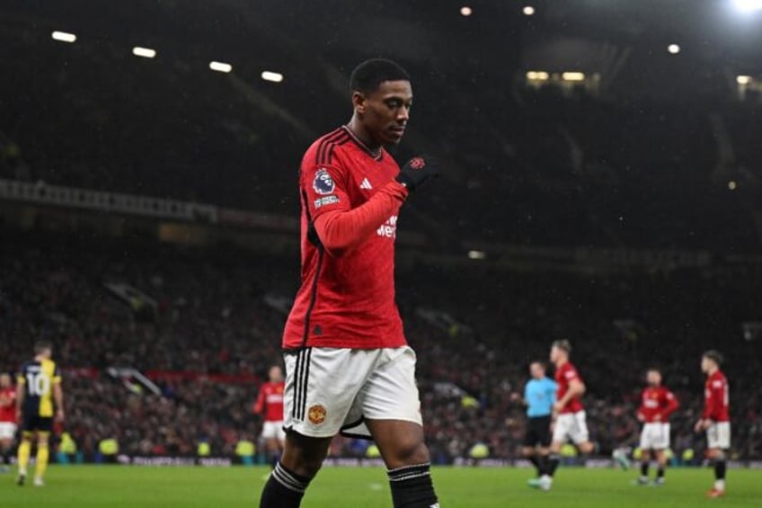 Injured - Manchester United striker Anthony Martial