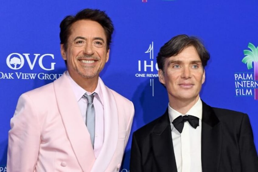 'Oppenheimer' stars Robert Downey Jr. (L) and Cillian Murphy each look set to earn Oscar n