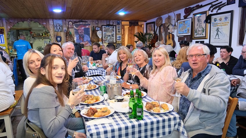 People eating in the restaurant