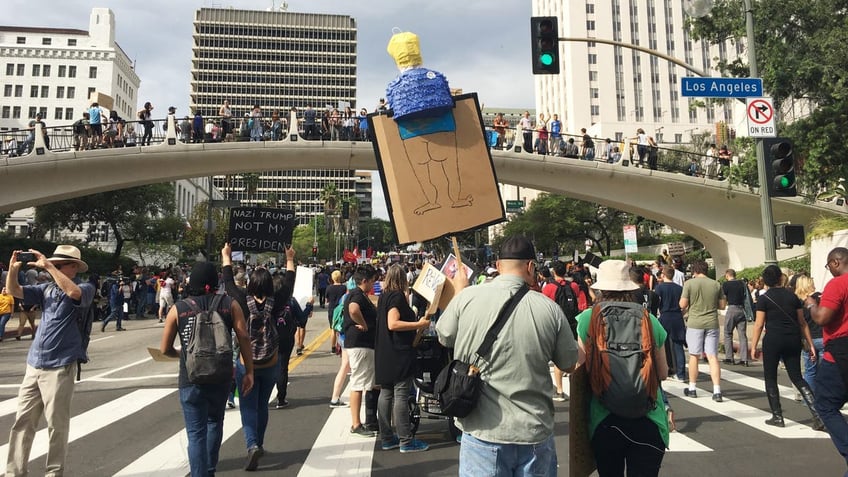 Anti-Trump protesters