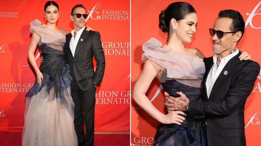 Marc Anthony and Nadia Ferreira at FDI Gala