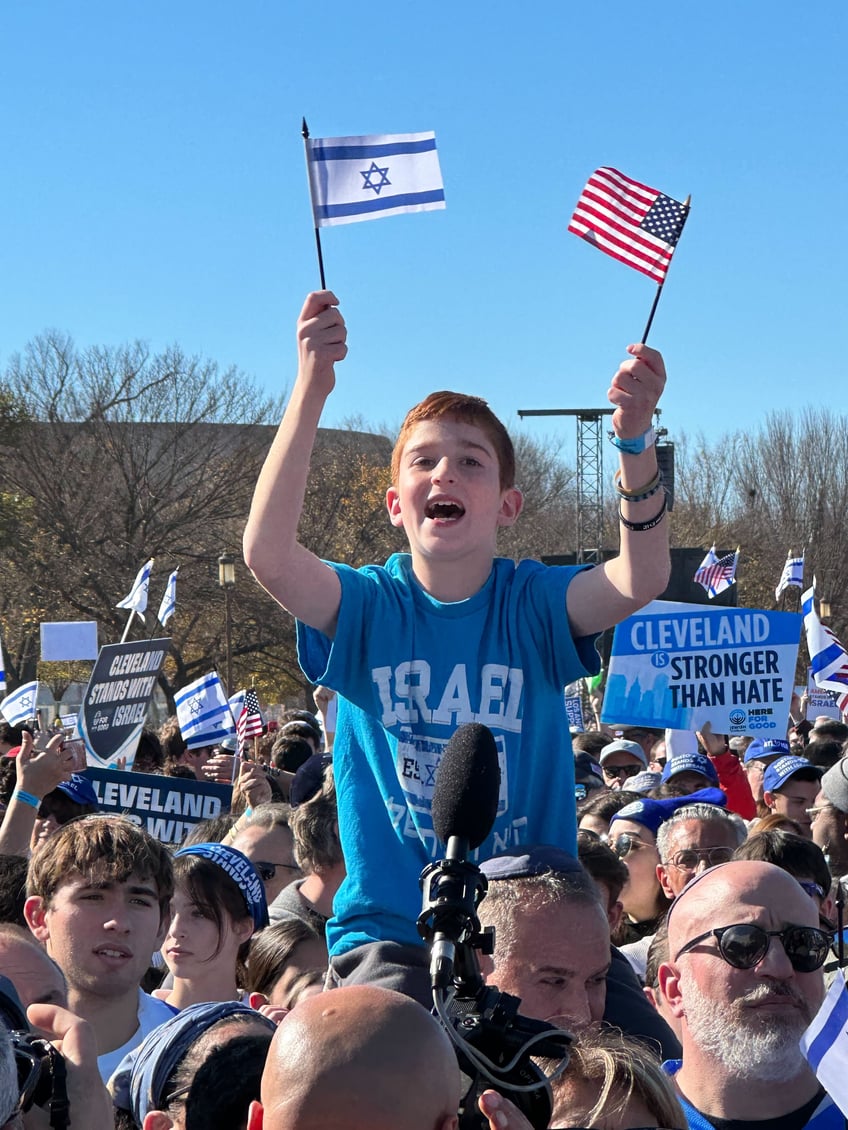 march for israel breaks record largest pro israel rally in us history