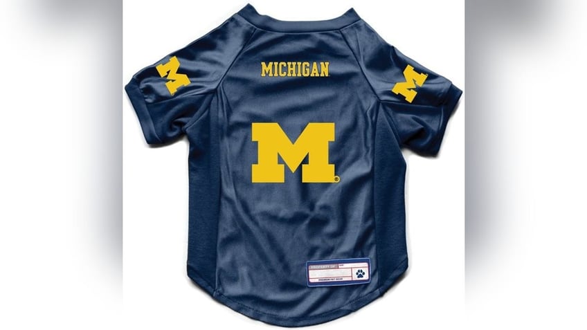 Michiganders can celebrate their school with this officially-licensed dog jersey. 