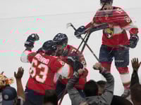 Marchand scores in OT, Panthers top Maple Leafs 5-4 to cut series deficit to 2-1