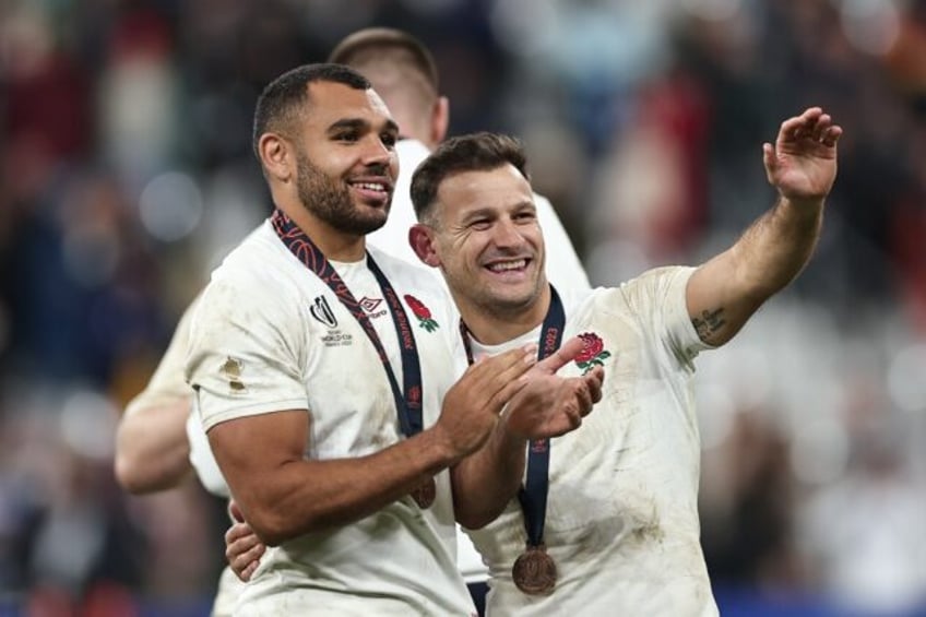 Joe Marchant (L) made his England debut in 2019