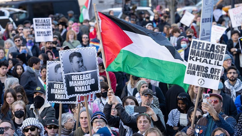 Mahmoud Khalil supporters protest in NYC