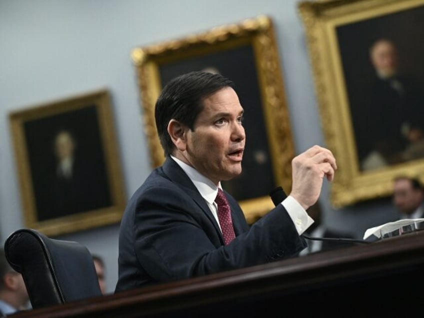 US Secretary of State Marco Rubio testifies before a House Subcommittee on National Securi