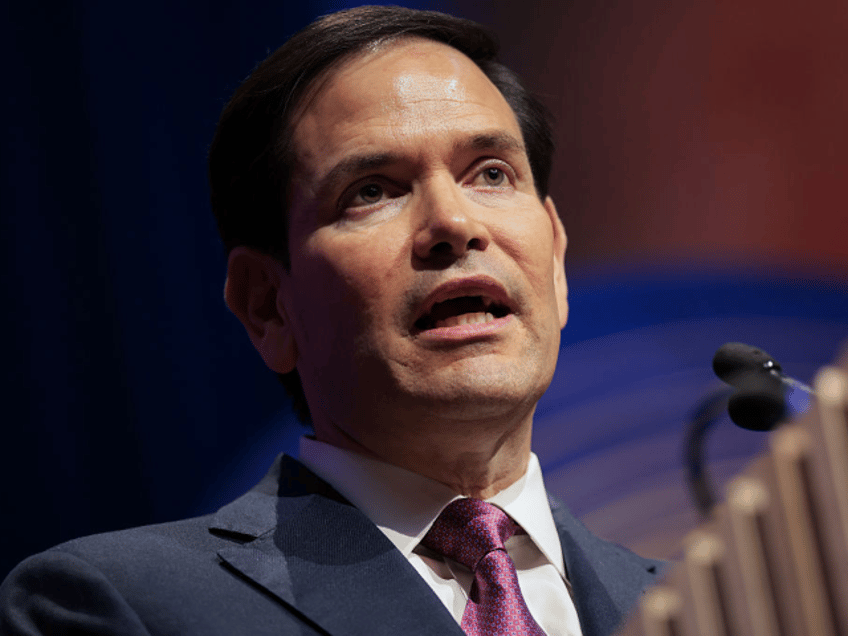 WASHINGTON, DC - JUNE 03: U.S. Secretary of State Marco Rubio speaks during the American C