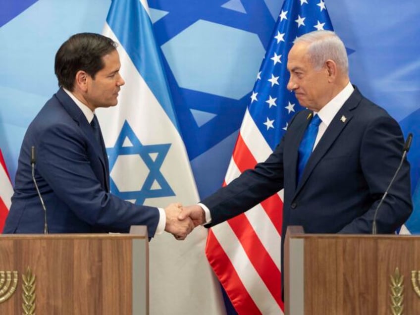 U.S. Secretary of State Marco Rubio, left, and Israeli Prime Minister Benjamin Netanyahu s