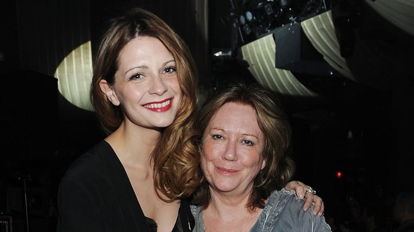 Mischa Barton and her mother Nuala Barton posing together