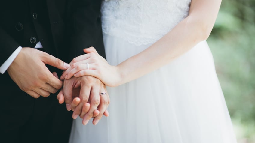 couple holding hands