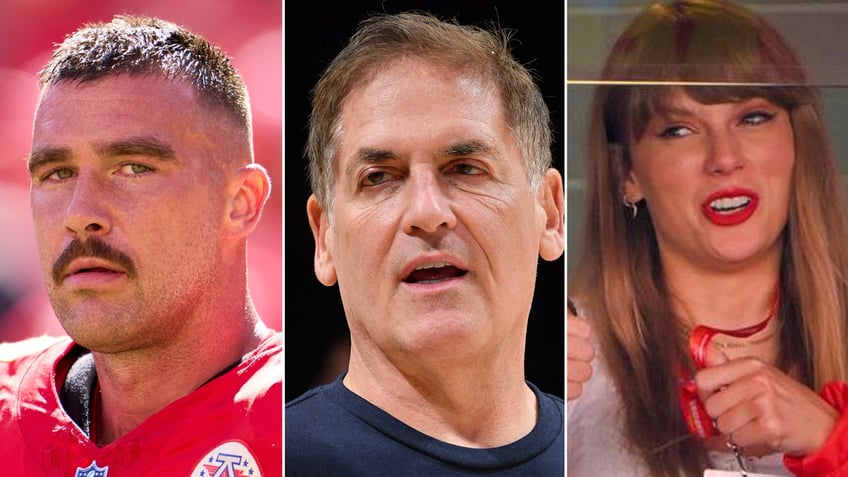 mark cuban jokingly encourages taylor swift to dump travis kelce date mavericks player