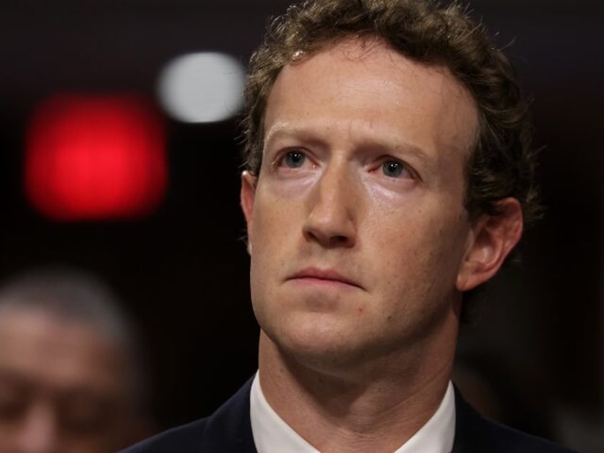 Mark Zuckerberg with a stern look