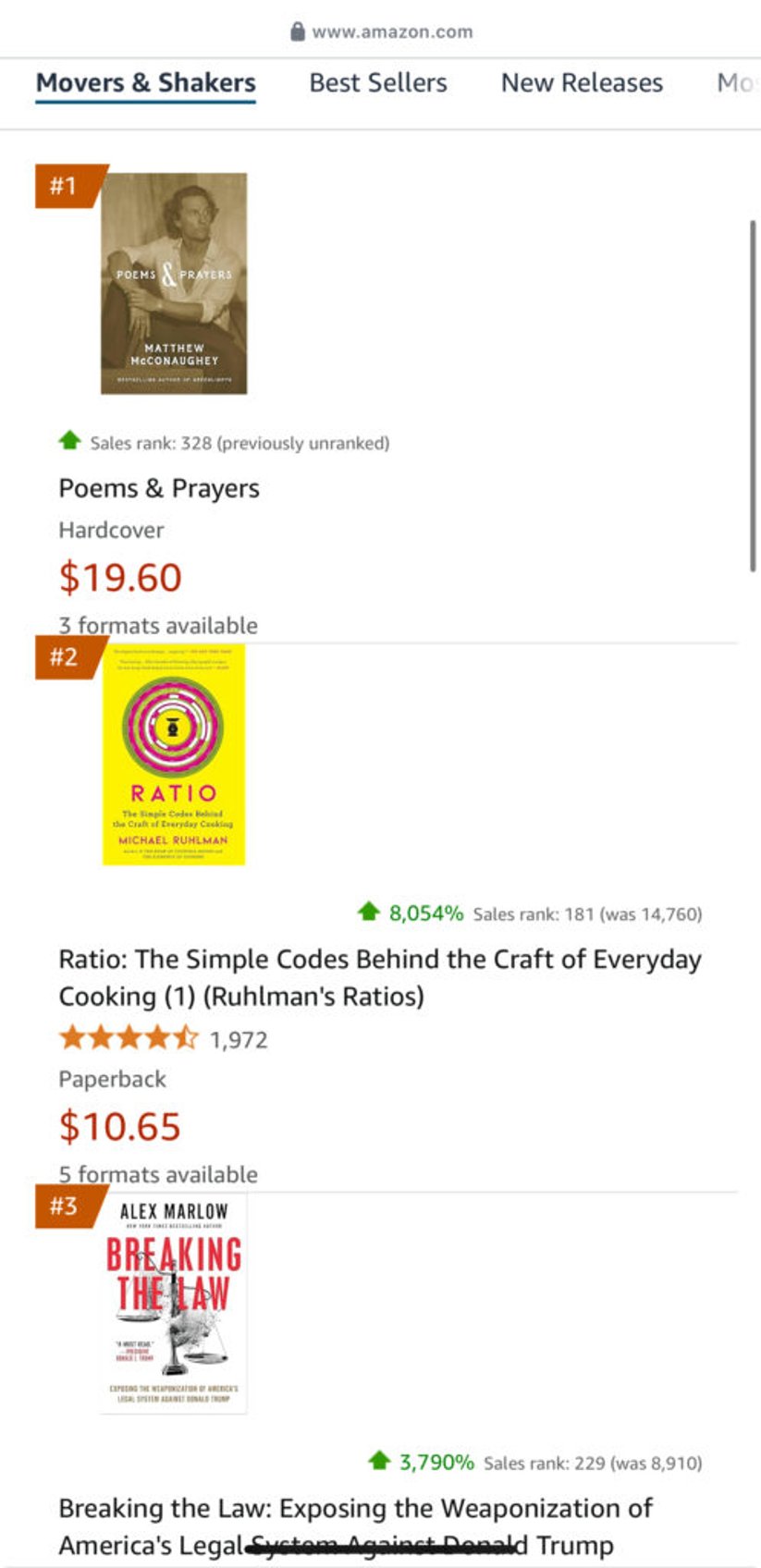 marlows forthcoming breaking the law rockets to 3 on amazons movers shakers list